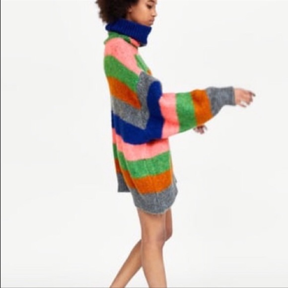 NWOT ZARA MULTICOLOR SWEATER - Picture 3 of 6